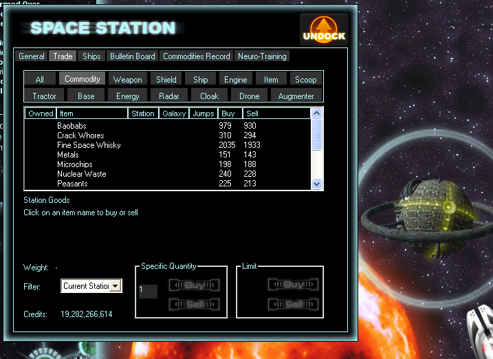 Space Trading Game